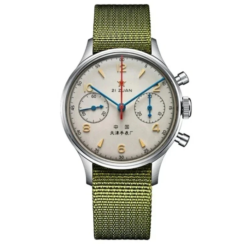 Herenhorloges 1963 piloot automatisch horloge 42 mm waterdicht retro quartz chronograaf vintage dress watch
