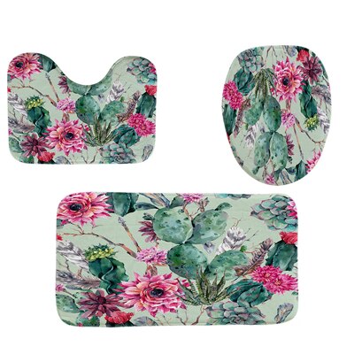 3 pièces/ensemble salle de bain rideau de bain ensembles rideau de douche tortue de mer impression Durable imperméable tapis de couverture de toilette tapis antidérapant