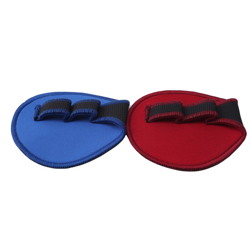 Unisex anti-slip vektløfting treningshansker fitness sport dumbbell grips pads gym benkpress øvelser håndflate beskytter