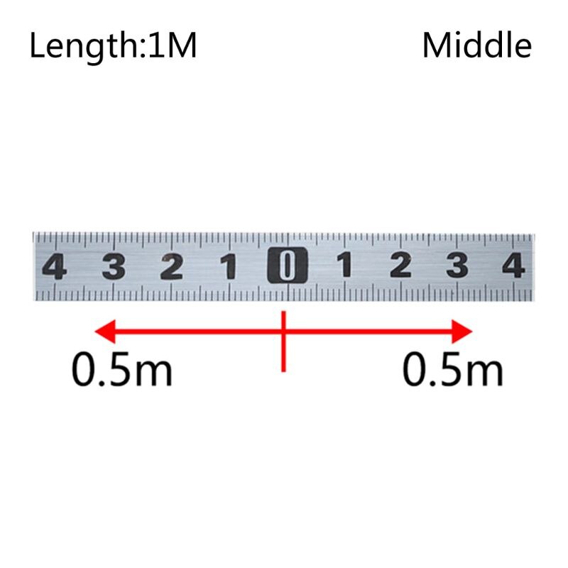 Tape Measure Metric 1M-5M Miter Track Measuring Tape Steel Ruler for T-track Router Saw Table Woodworking Tools: Middle   1M