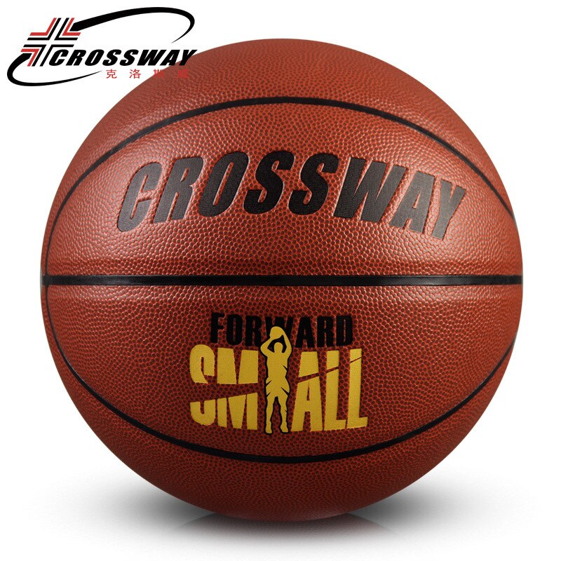 Pelota de baloncesto de PU Crossway, estándar oficial, 7 #, baloncesto Street Freestyle, Basket Ball de entrenamiento con Pin de bolsa de red: orange red