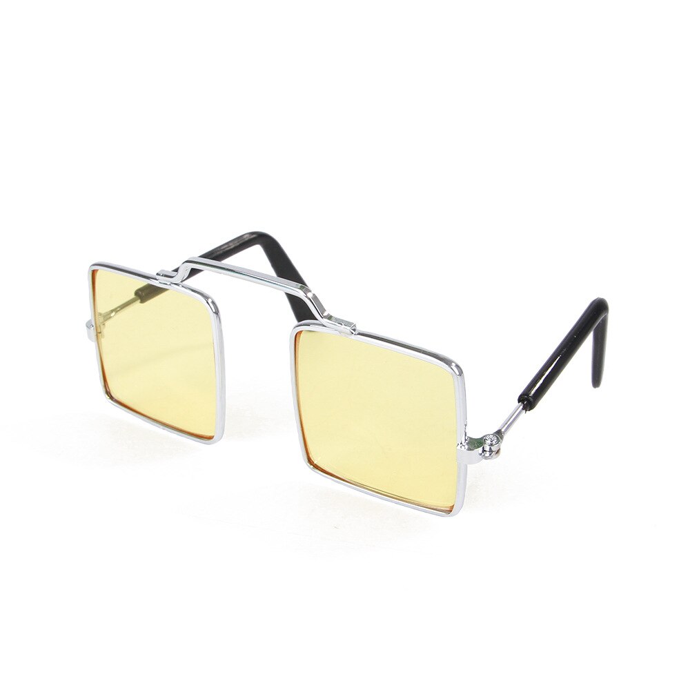 Gafas de Gato para perros y gatitos, lentes de sol para perros pequeños, accesorios para fotos: Yellow
