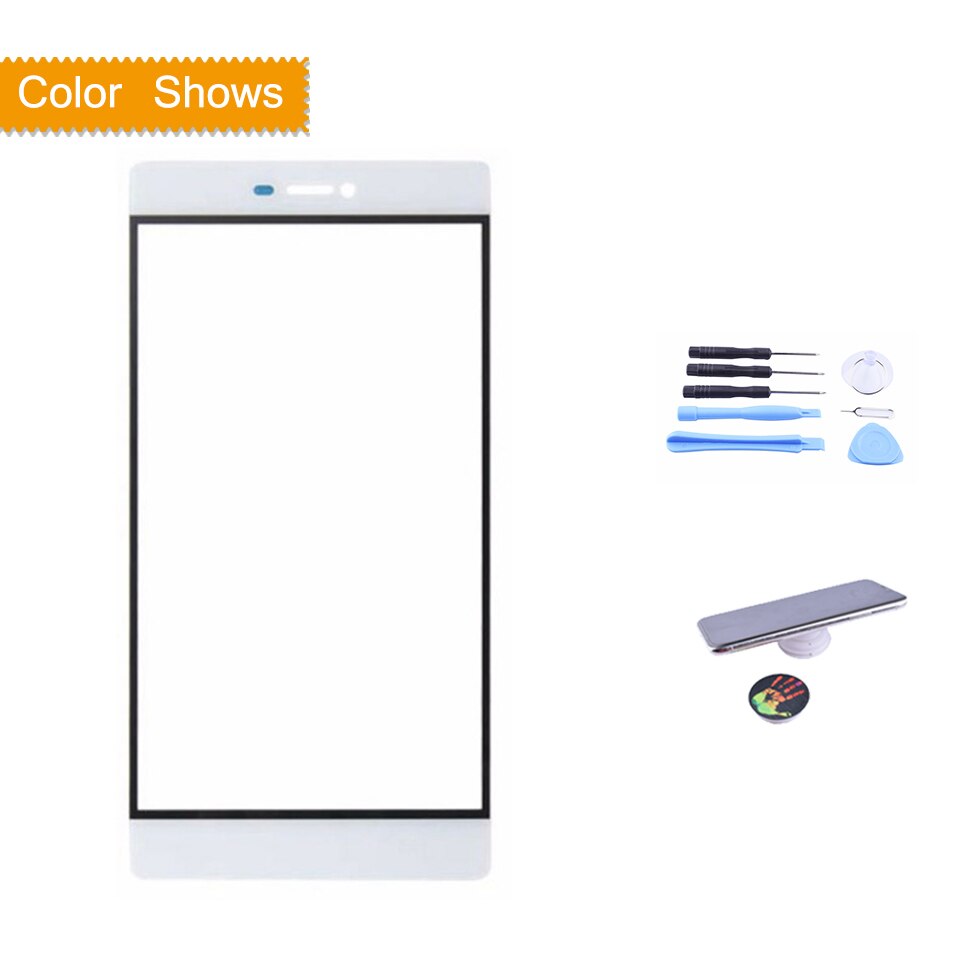 5,2 "para Huawei P8 GRA-UL00 GRA-L09 pantalla táctil Sensor de Panel táctil digitalizador cristal frontal exterior de lentes de LCD P8 de reemplazo: white with gift
