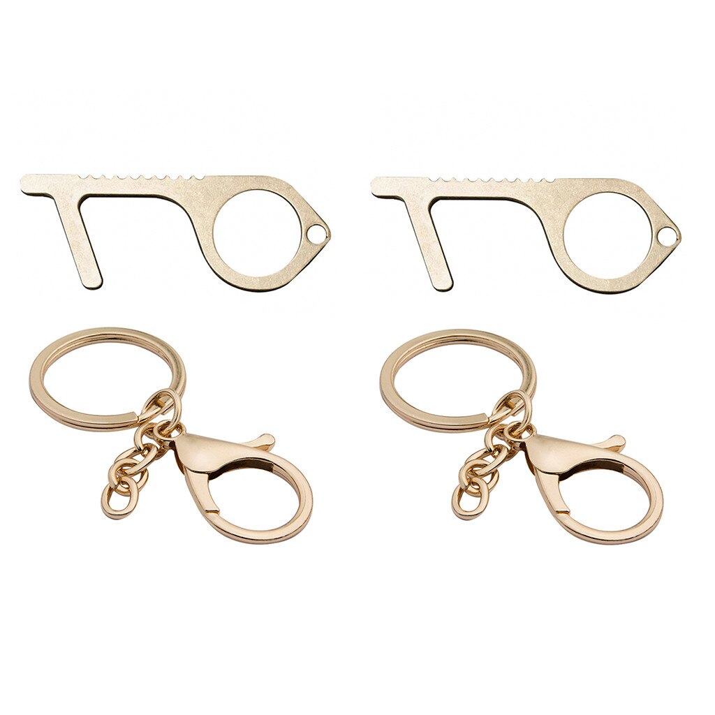 The Safe And Easy Way To Avoide Germs-Contactless Safety Isolation Brass Key 260 brass alloy can kill bacteria in 4 hours: B