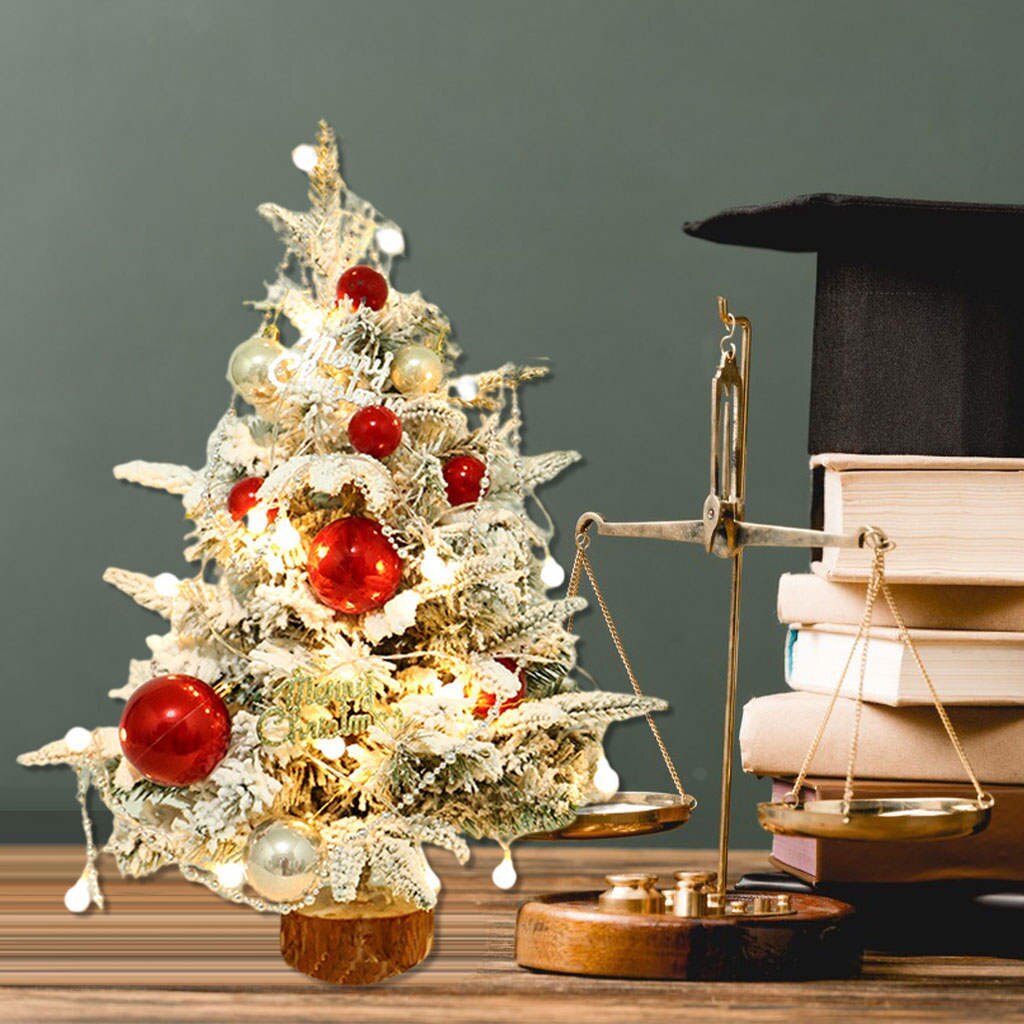 Artificial Christmas Tree Ornaments Xmas Props Pine Tree for Party: Garnet