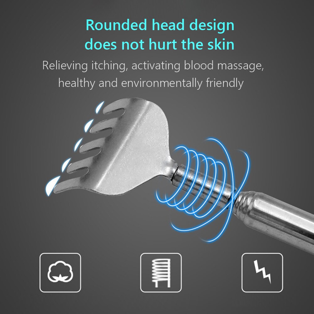 Back Scratcher Telescopic Scratching Backscratcher Massager Kit Back Scraper Extendable Telescoping Itch Health Products Hackle