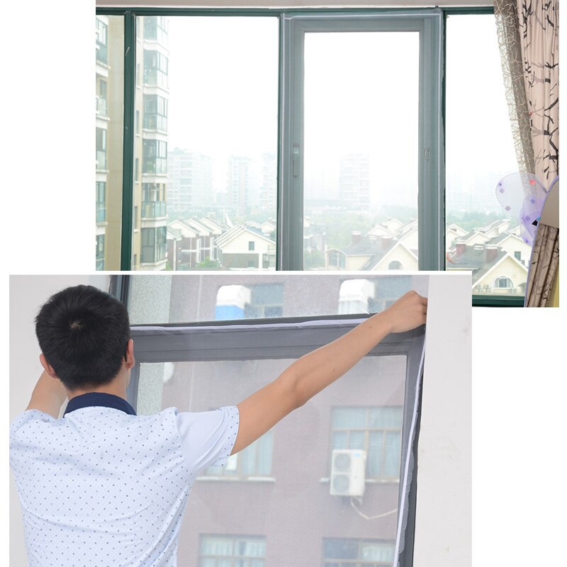 Malla de pantalla antimosquitos con tiras autoadhesivas DIY para el hogar al mejor precio