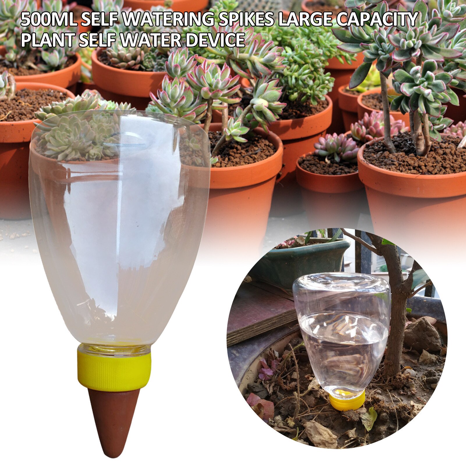 Automatisk vanding enhed plante blomster selvvanding kegle flaske have indendørs vanding spike system enhed