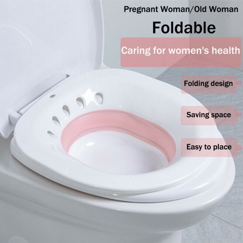Nyeste gravid pleje foldbar squatless badekar universal foldning pp toilet sitz badekar soaking bassin til gravide kvinder