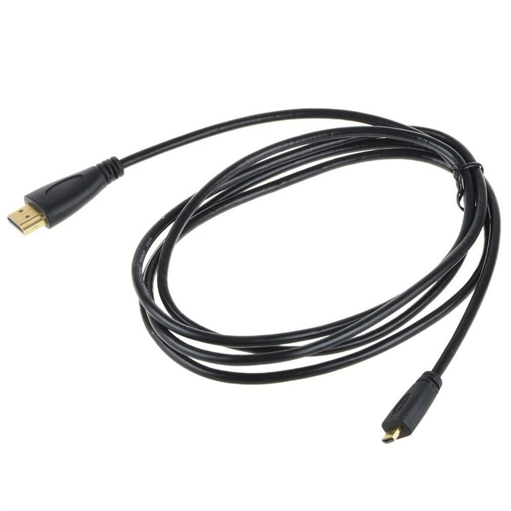 2m 1080P Micro HDMI to HDMI Adapter Cable Cord for Phone Tablet Camera TV