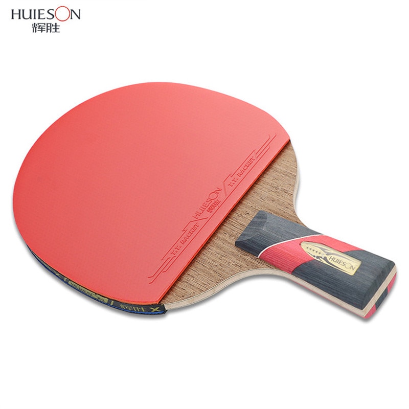 1pc huieson 6 stjerner kinesisk bordtennisracket balltre dobbelt ansikt kviser ping pong racketer padle for konkurranse