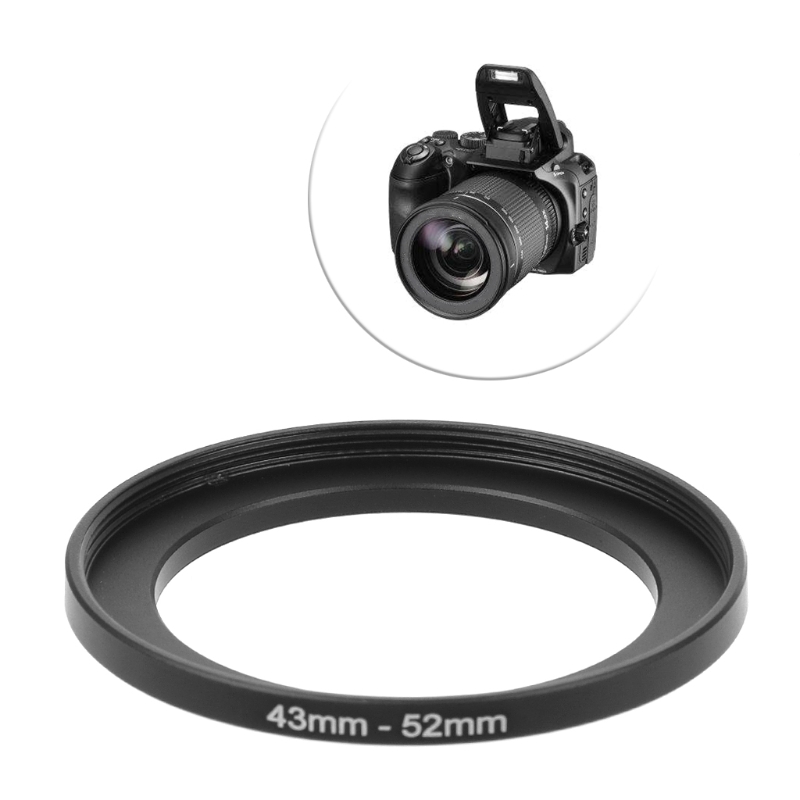 Bagues en métal de 43mm à 52mm, adaptateur d&#39;objectif, filtre, accessoires d&#39;outil de caméra,