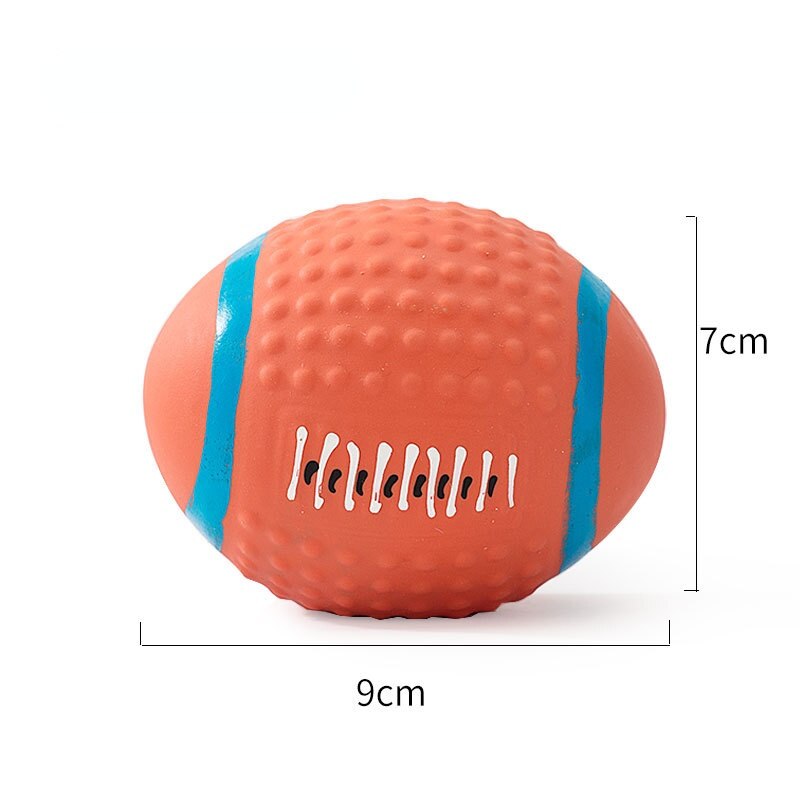 Dog Toy Dog Ball Toys Indestructible Dog Chew Toys Ball Outdoor Interactive Toys for Large Dogs Rubber Balls Dog Accessories: Rugby