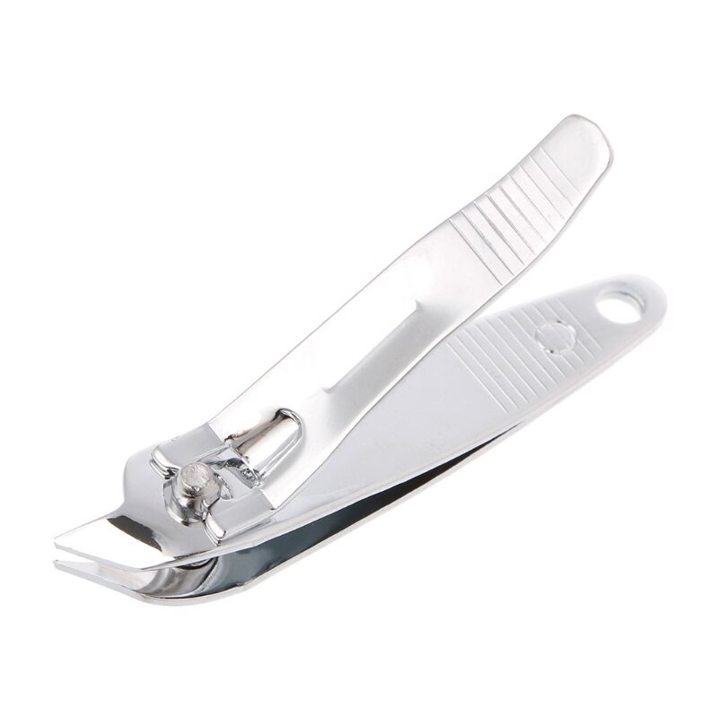Stainless Steel Finger Toe Nail Trimmer Clippers Manicure Oblique Nail Scissors