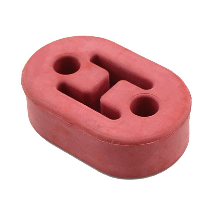 Soporte de goma Universal para tubo de escape de coche, soporte de montaje de punta, 2 agujeros de repuesto