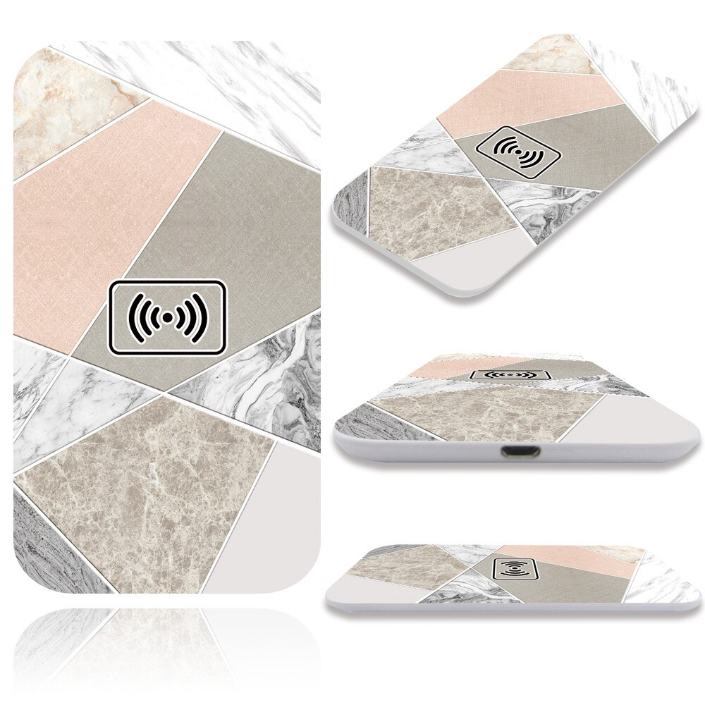 USB Fast Charging Pad Dock for Huawei Honor 30/V30 Pro/Mate 20 / 20 Pro / 30 / 30 Pro / P30 Pro QI Quick Wireless Charger: 4.multi color stone