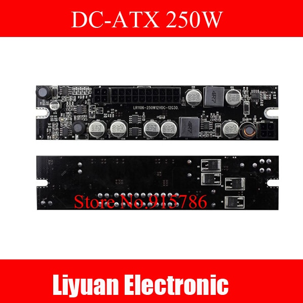Solid-state high-power 12 V LR1106 DC-ATX 250 W voeding module