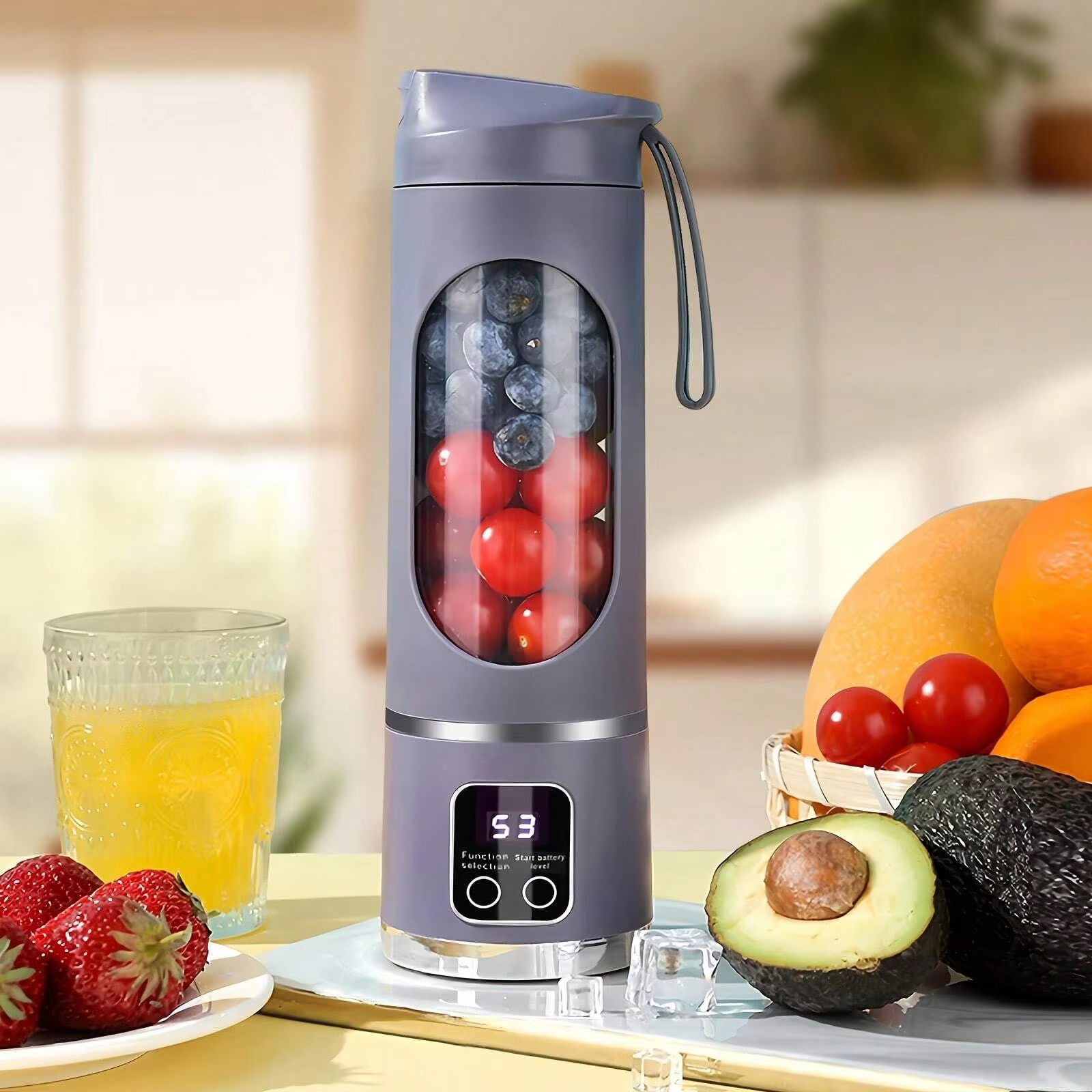 Elektrische Juicer Mini Draagbare Blender Fruitmixers Fruitextractors Multifunctionele Sapmaker Machine Blender Smoothies Mixer: WHITE