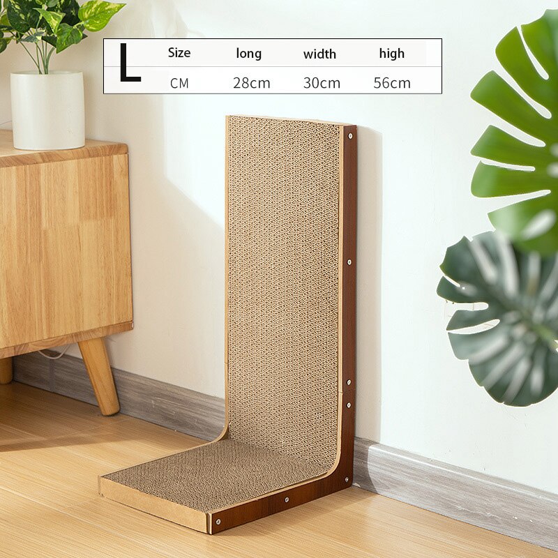 Huisdier Meubels Producten Afneembare Kat Scratcher Board L-Vormige Cat Schraper Krabpaal Voor Katten Slijpen Klauw Klimmen Speelgoed: L