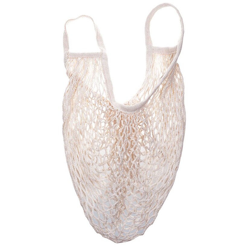 Practical Woven Mesh Net Turtle Bag Rope Shopping Bag Reusable Fruit And Vegetable Storage Handbag Convenient Tote Bag: WH