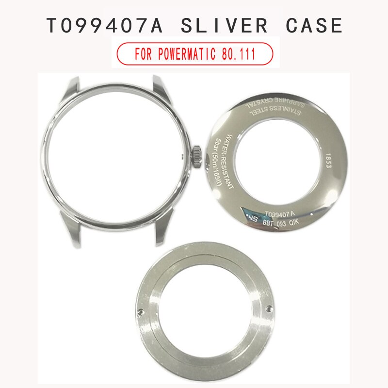 38mm cadran aiguilles boîtier pour T099407A montre texte T099408 montre accessoires pour ETA 2824-2 mouvement