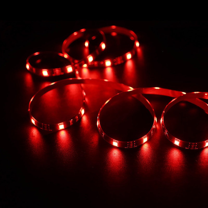 Sonoff 5050 rgb -2m/5m led strip dæmpbar fleksibel smart farverig lys strip arbejde med sonoff  l1 controller support alexa