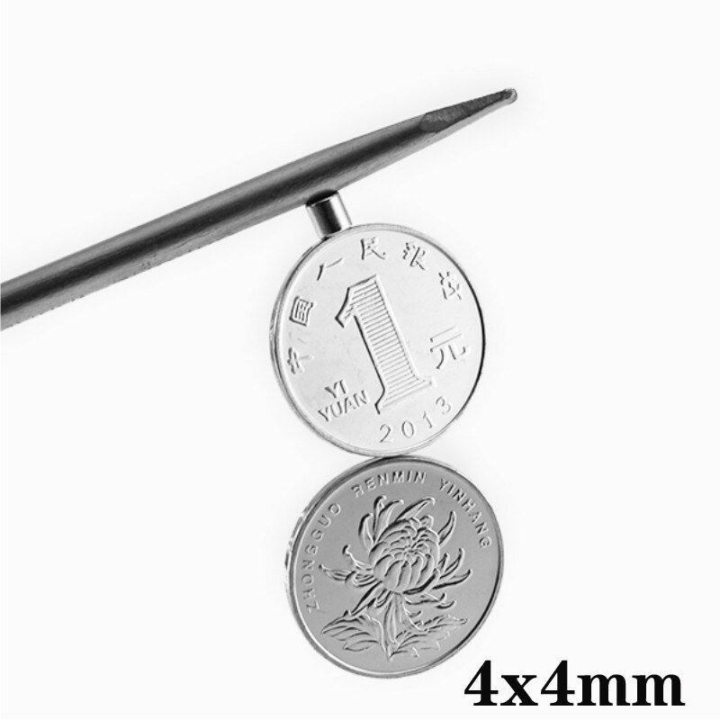 30 ~ 1000 stücke 4x4mm Mini Kleine Runde Magnete N35 Neodym Magnet Rabatt Durchmesser 4x4mm dauerhaft NdFeB Starke Starke Magneten 4*4mm