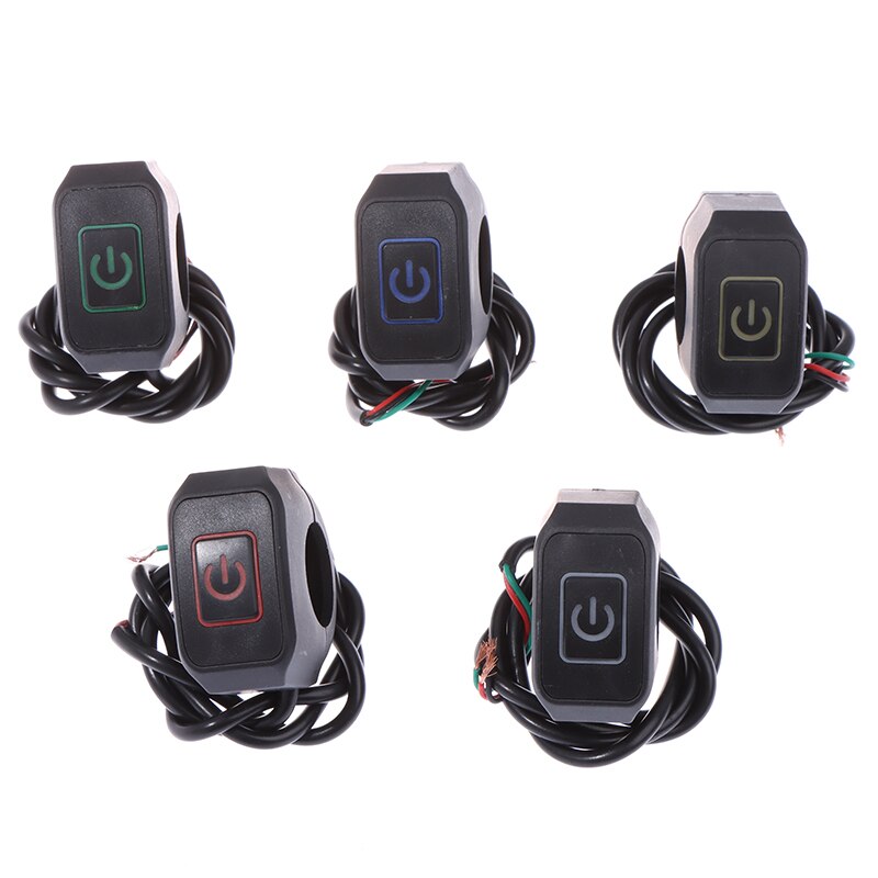 Bouton interrupteur de guidon pour moto, 22mm, 7/8 '', pour étoile électrique