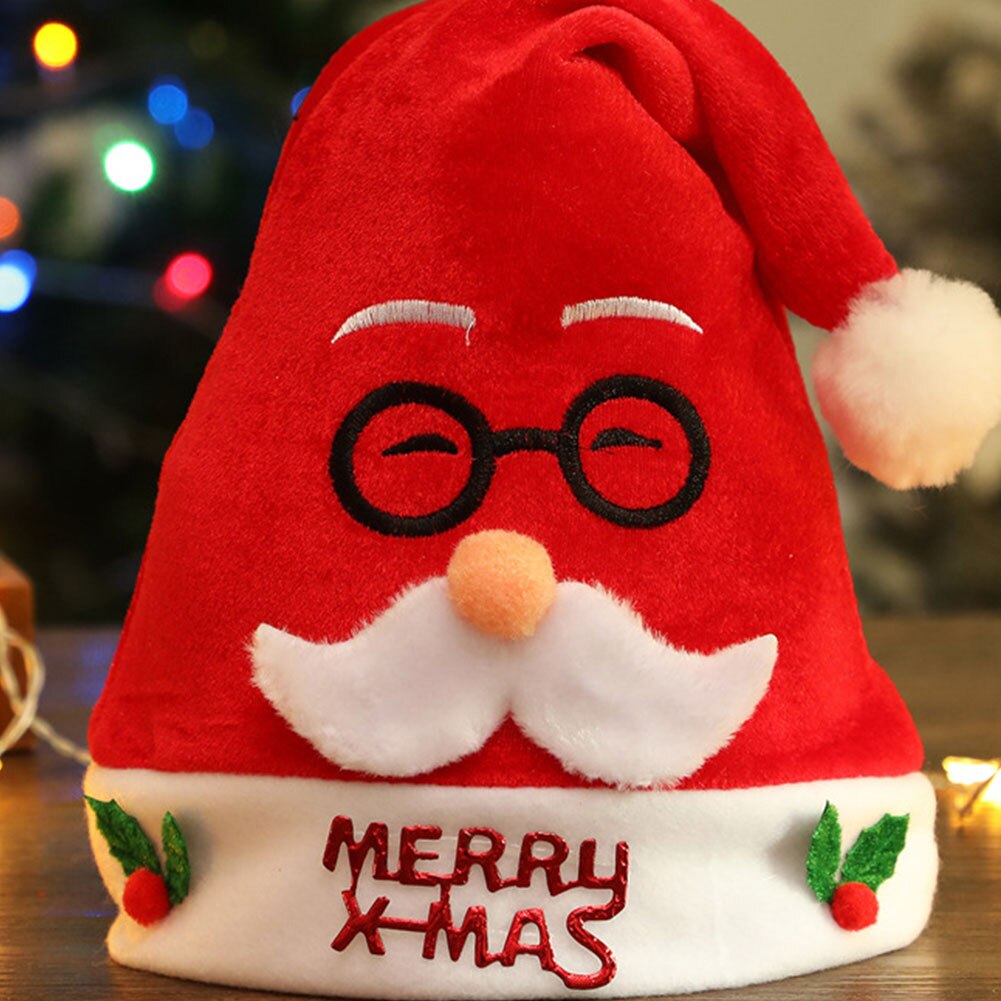 Adults Children Santa Hats Novelty Funny Christmas Hat with Cartoon Headwear Festive Party Supplies: 3
