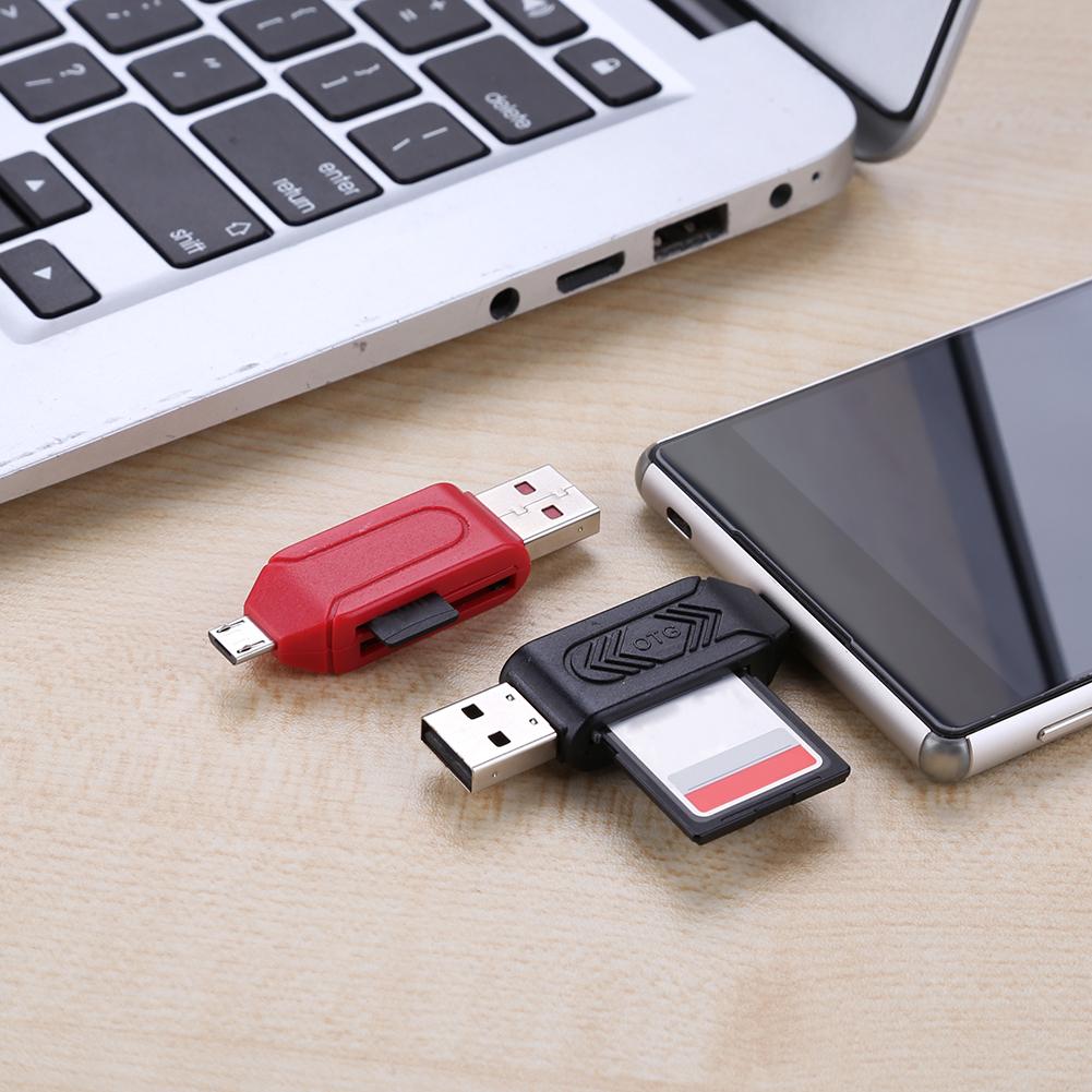 Lecteur de carte mémoire intelligent USB 2.0 SD TF OTG, adaptateur USB2.0, lecteur de carte SD pour ordinateur portable