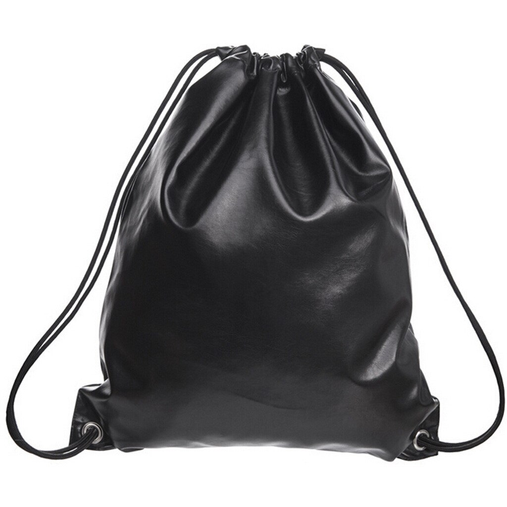OCARDIAN sac à dos femmes hommes mâle voyage unisexe sac paillettes en cuir filles petit voyage Bling cordon A27: BK