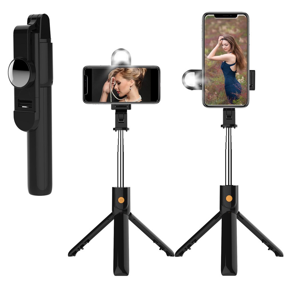 Fabrikanten Bluetooth Selfie Stok Flood Lamp Selfie Stok Live Houder Horizontale Positie Verticale Nemen Statief Zelf