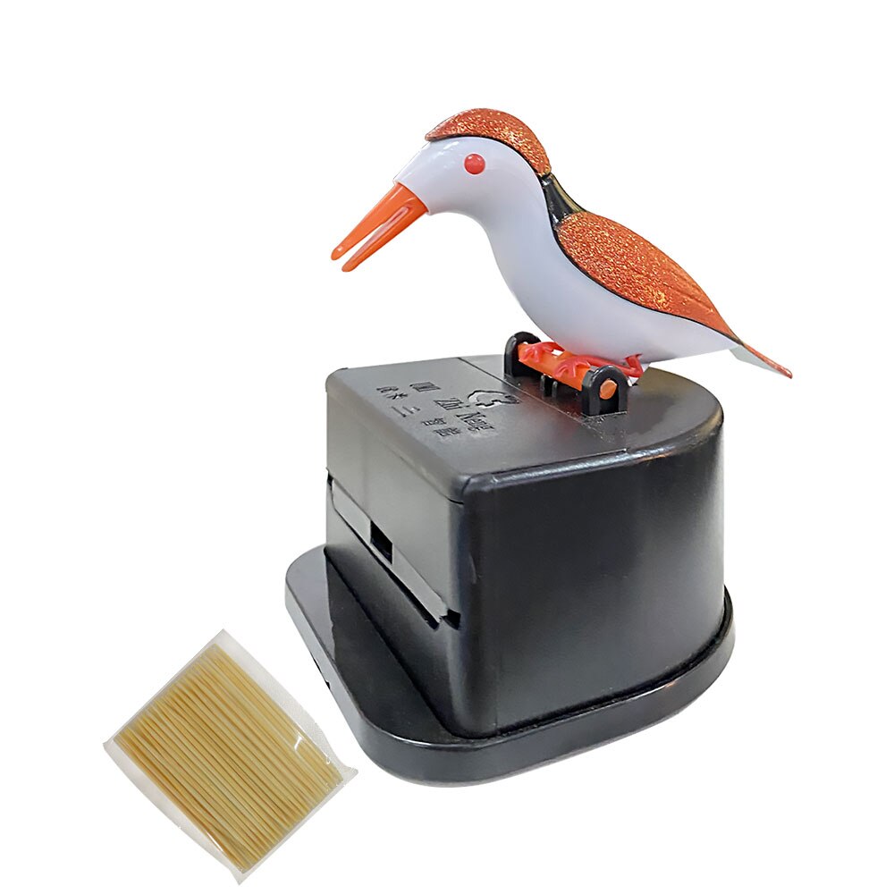 1Pc simpatico colibrì stuzzicadenti distributore automatico uccello stuzzicadenti scatola con stuzzicadenti pulizia denti segreto Stash Tandenstokers: 06