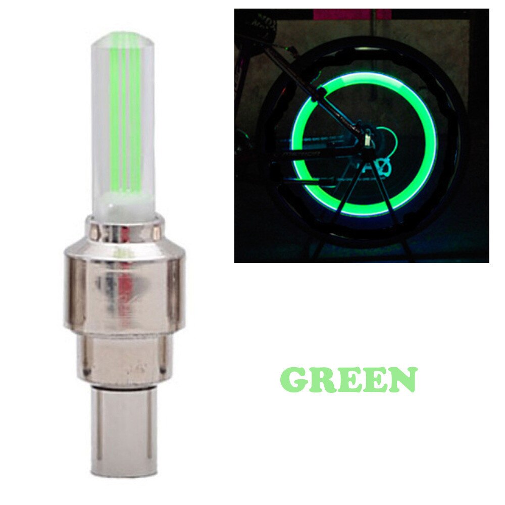 2 pièces voiture vélo roue lumière LED AG10 voiture moto pneu Valve lampe mouvement activé lueur LED s lumières pneu tige casquettes néon