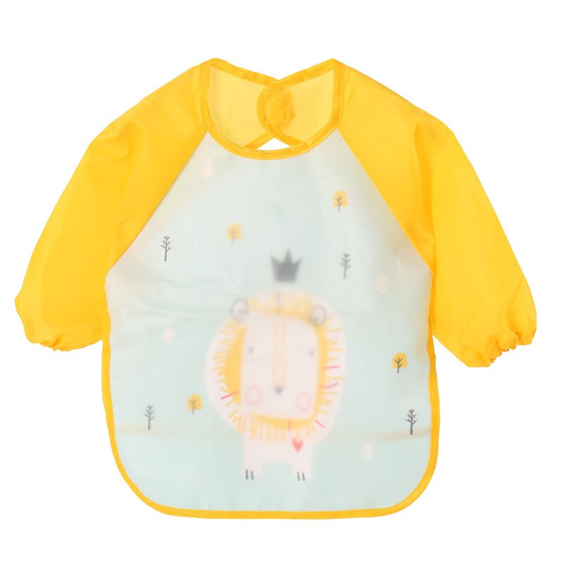 Warmom Waterdichte Baby Slabbetjes Baby Burp Doeken Lange Mouw Voeden Kiel Dieren Patroon Kinderen Tekening Voeden Accessoires: T3