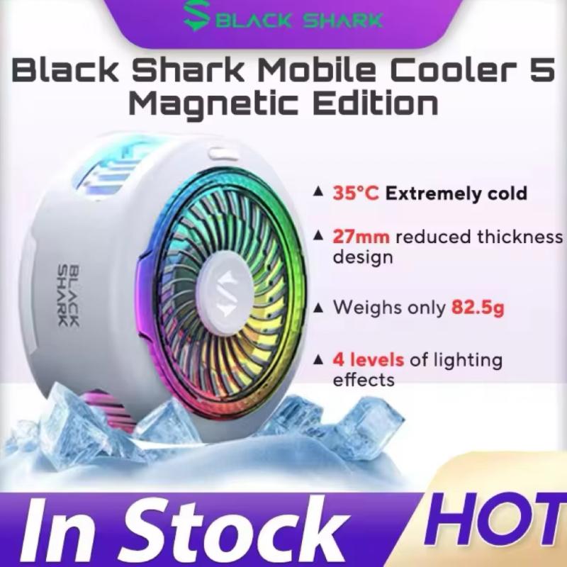 Black shark 5 ventola di raffreddamento magnetica per raffreddamento rapido del telefono cellulare bback dlip semiconductor potente dispositivo di raffreddamento accessori per il gioco
