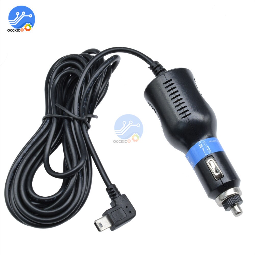 Dc 5v 2a mini usb oplader adapter powerbank batteri opladning med 1.2m kabler til dvr til garmin gps  mp3 mp4 mp5