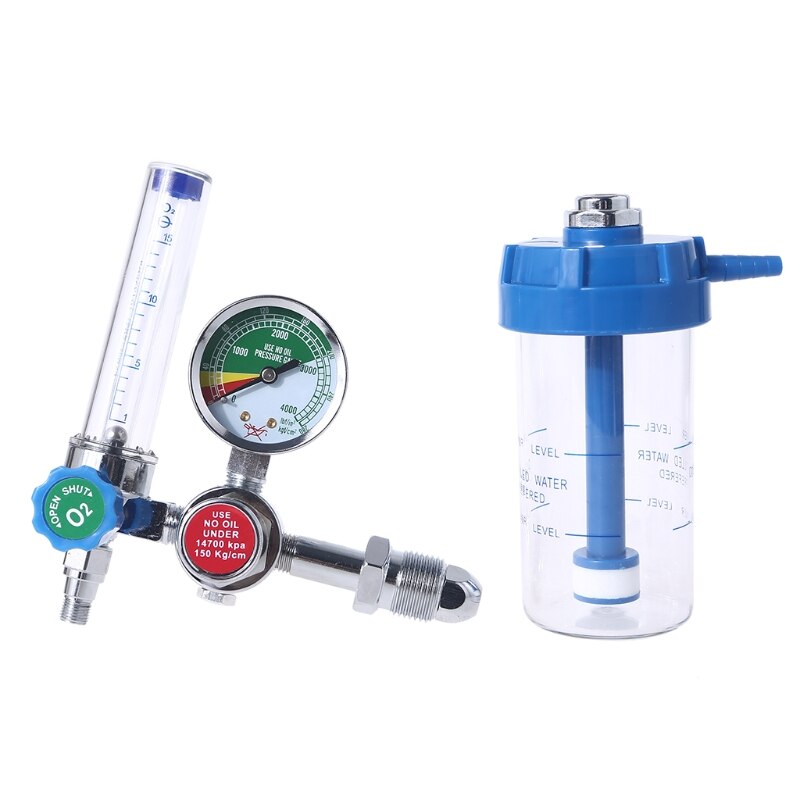 Druk Zuurstof Regulator Flow Meter Absorber Flowmeter Flow Meter Drukverlagende Va-Lve Regulator CGA540 G-5/8&quot;