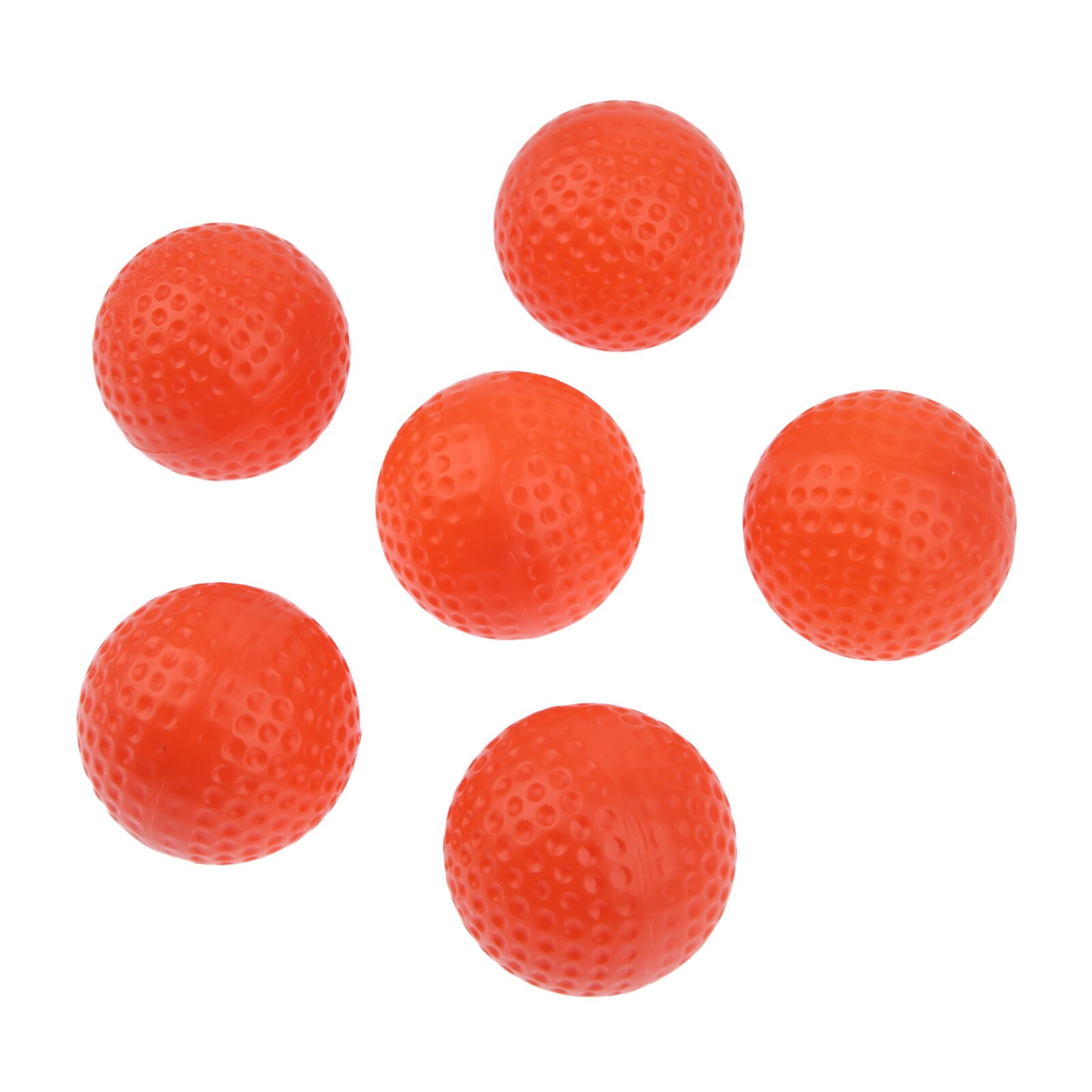 Bolas de Golf de plástico naranja, colores brillantes, para interior y exterior, entrenamiento de práctica, 10 Uds.