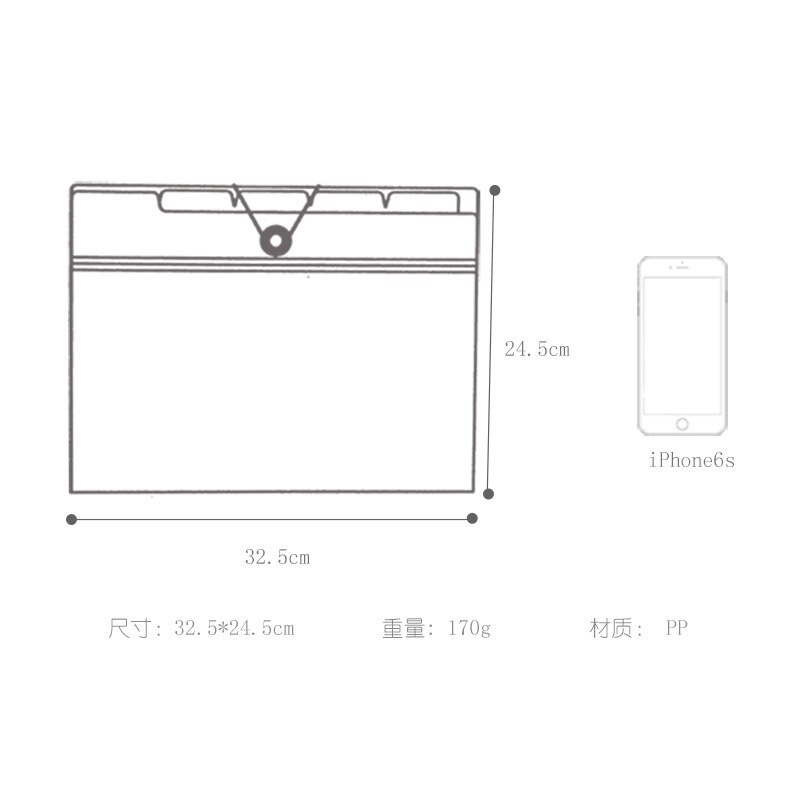 Office folder binder File organizers 5/8/12 layers PP Document organizer File folder Fashinable Frosted Clear Cover