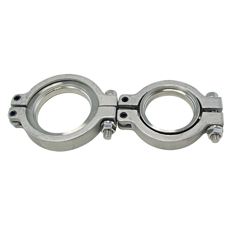 RESO--V Band Clamp Set Kit W/ Screws Nuts and Seals Fit for Tial 44mm wastegate