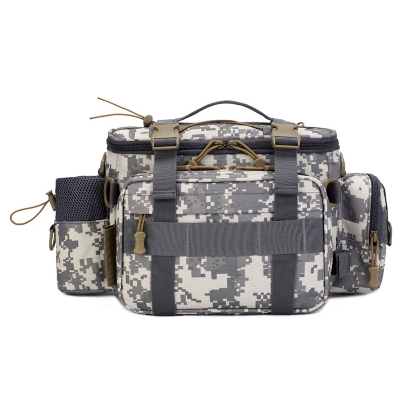 Multifunctional Waterproof Fishing Bag Single Shoulder Lure Backpack Reel Bag Straps Fish Tackle Bag: D