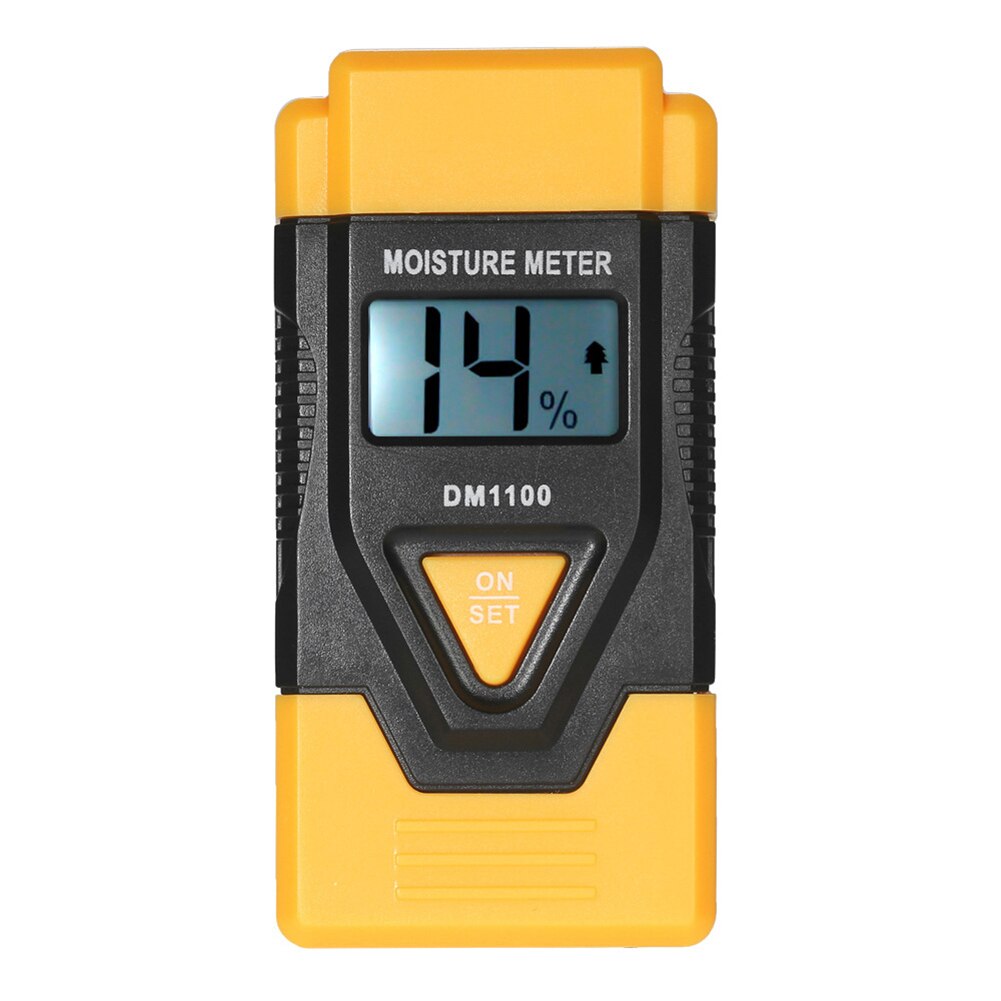 LCD Digital Wood Moisture Meter 3-In-1 Concrete Sawn Timber Humidity Tester Thermometer