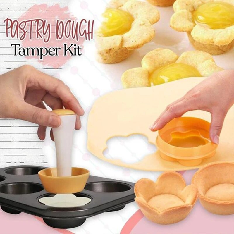 Pastry Dough Tamper Kit DIY Cupcakes Biscuit Mold Baking Donut Mold FAS6