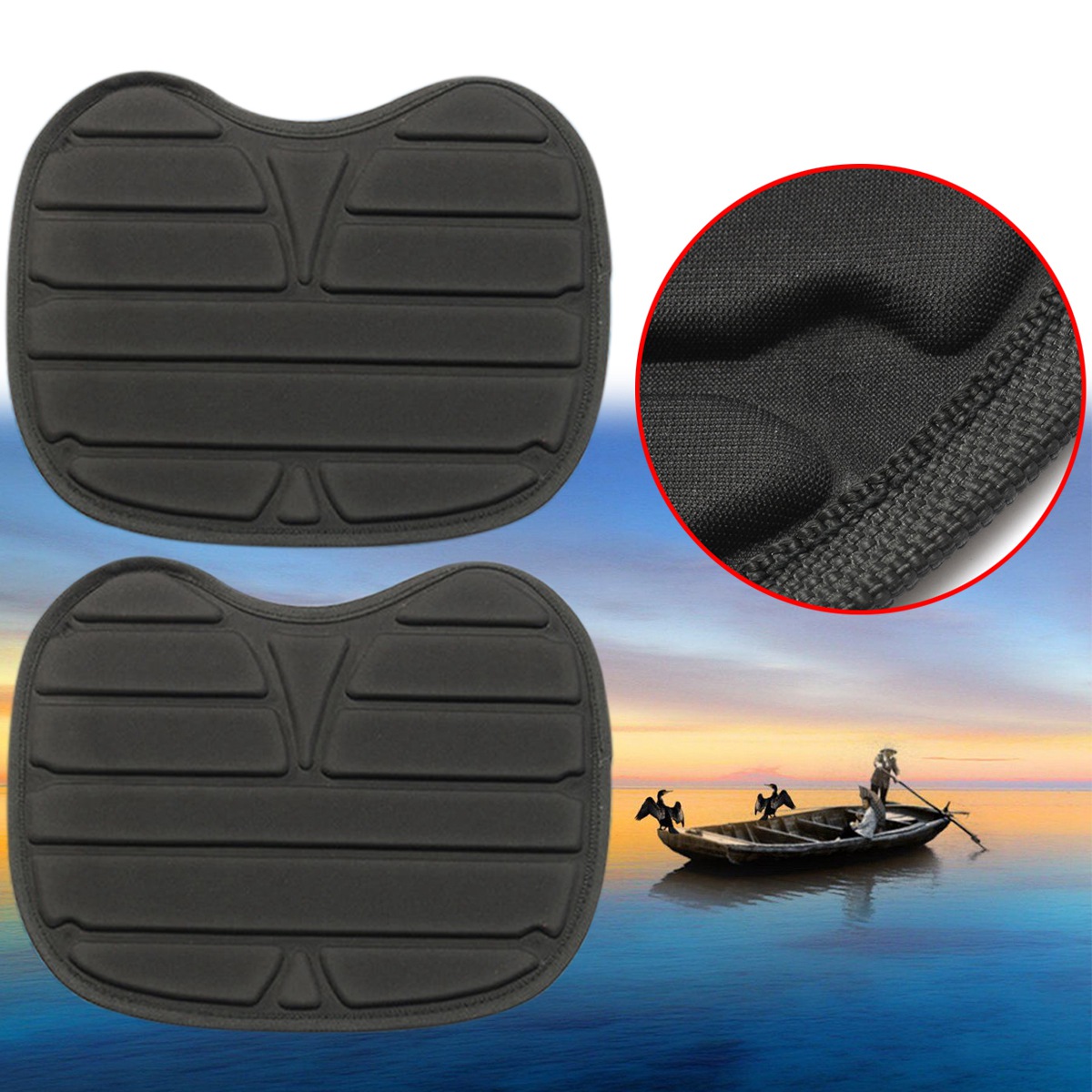 Kayak canoa cojín suavemente relleno cojín pesca descenso de ríos alfombrilla de barco