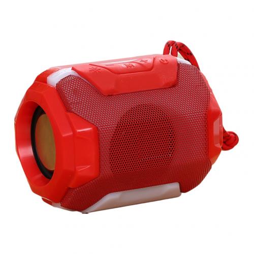 Portable Bluetooth Speaker Subwoofer Outdoor Waterproof Boombox Music Player Sound System Column Loudspeakers With Radio: Red