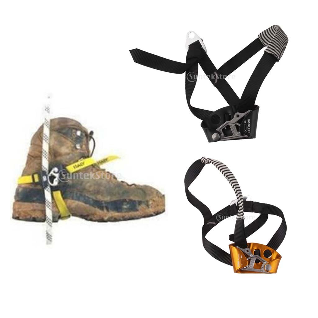 Safety Adults Left/Right Foot Ascender Riser Rock Climbing Mountaineering Safe Equipment Caving Ascenders Equipment