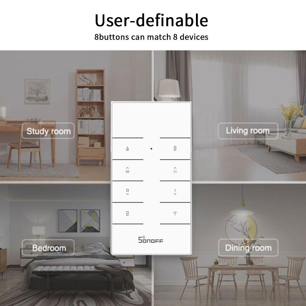 Wireless Remote Controller For Sonoff RF Series 8-button RF Remote Control For SONOFF RM433 Accessories