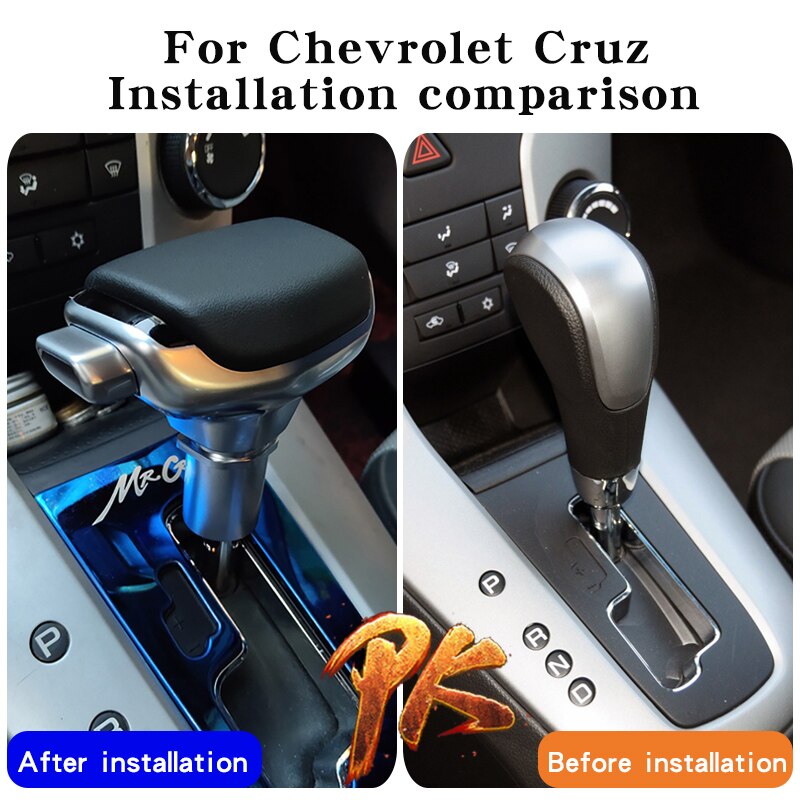 For Chevrolet cruze gear knob Capaci orlando automatic transmission shift knob Gear stick gearbox handle Refit Gear shift knob: For Cruz