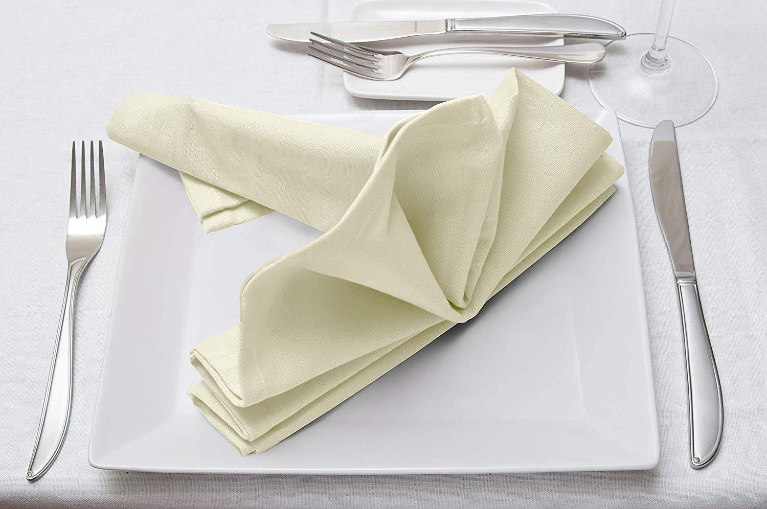 Bordserviet firkantet rent bomuldsstof lomme lommetørklæde til bryllupsdekoration begivenhedsfest hotelforsyninger